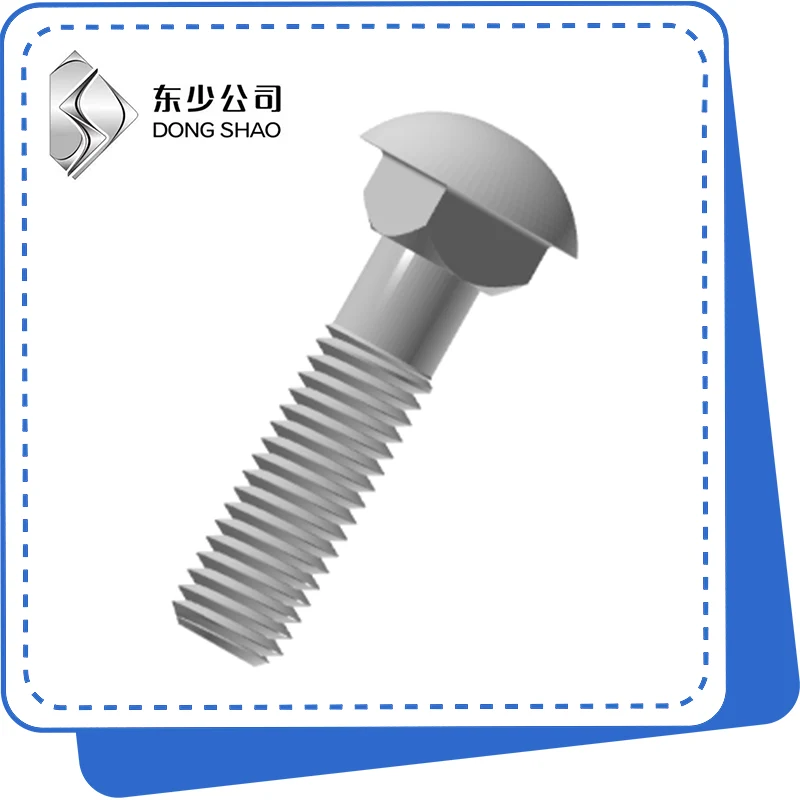 Semi-round Lub taub hau Square Neck Bolts